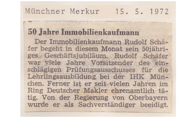 Medienberichte über die Erfolgsgeschichte der Rudolf Schäfer KG