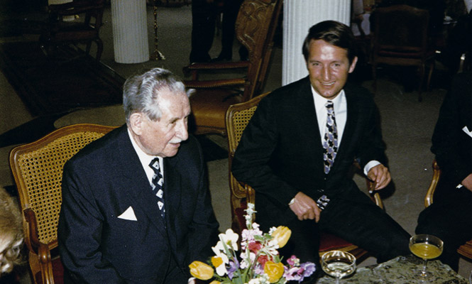 Rudolf and Erich Schäfer at the 50 year anniversary
