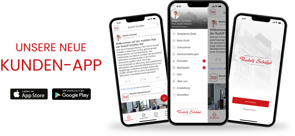 Die Rudolf Schäfer KG erweitert ihre Immobilienverwaltung in München um eine digitale Lösung: Die neue App verbindet persönliche Betreuung mit moderner, transparenter Kommunikation.